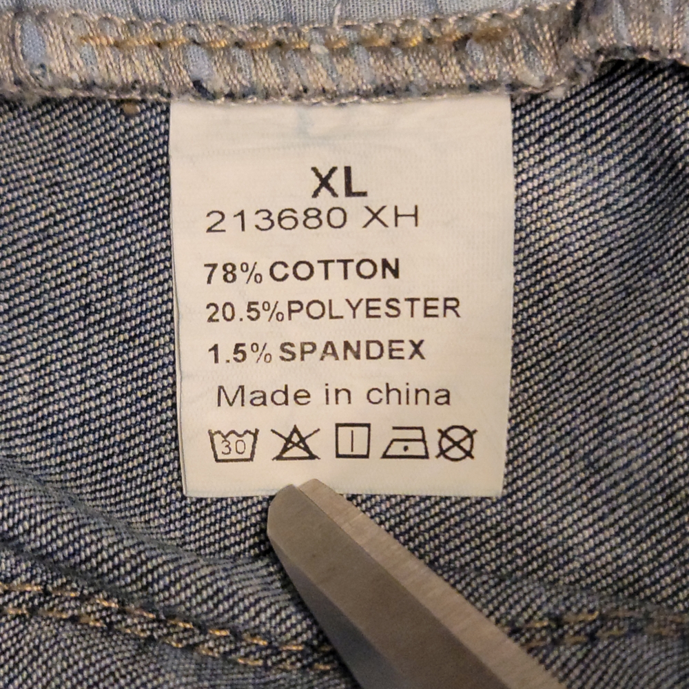 FLAMINGALS Size XL Wide Leg Jeans. W-17 R-8.5 I-32.5 Excellent Condition. - Picture 3 of 8
